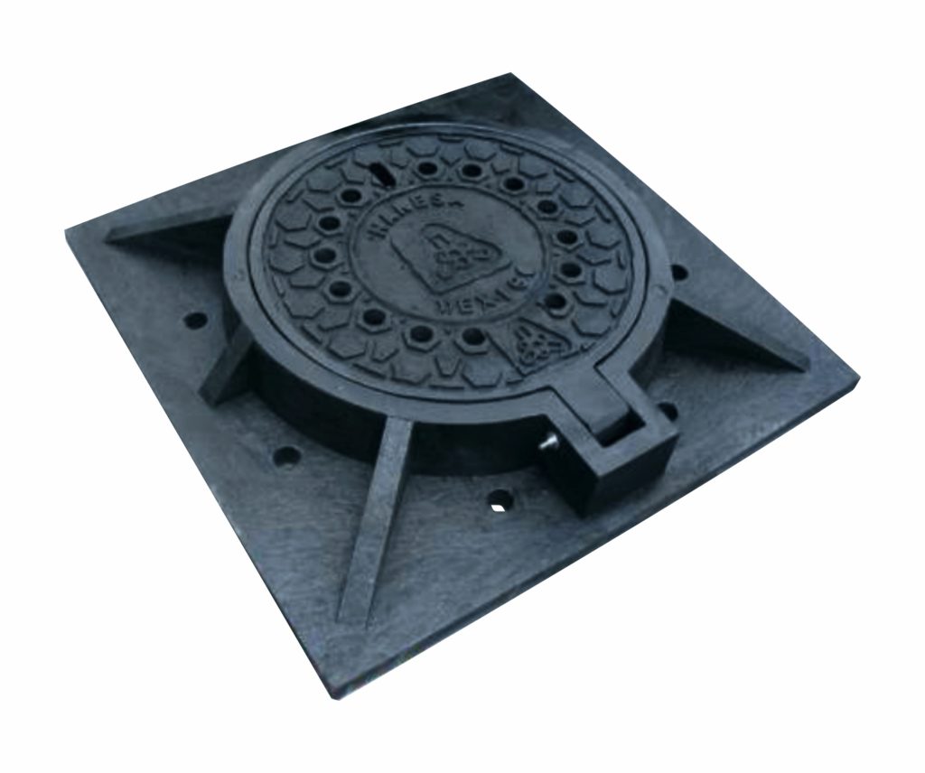 Brocal cuadrado con Tapa pozo de visita H-20